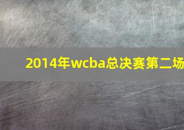 2014年wcba总决赛第二场