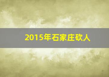 2015年石家庄砍人