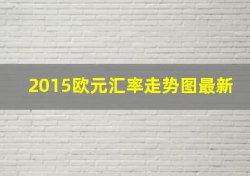 2015欧元汇率走势图最新