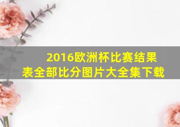 2016欧洲杯比赛结果表全部比分图片大全集下载