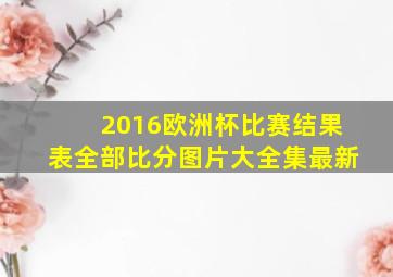 2016欧洲杯比赛结果表全部比分图片大全集最新