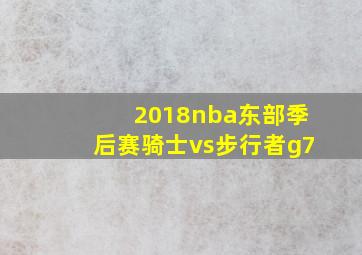 2018nba东部季后赛骑士vs步行者g7