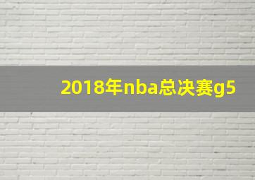 2018年nba总决赛g5