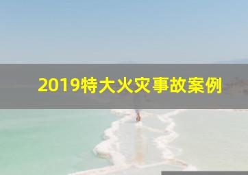 2019特大火灾事故案例