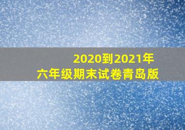 2020到2021年六年级期末试卷青岛版