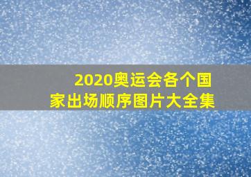 2020奥运会各个国家出场顺序图片大全集