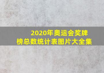 2020年奥运会奖牌榜总数统计表图片大全集