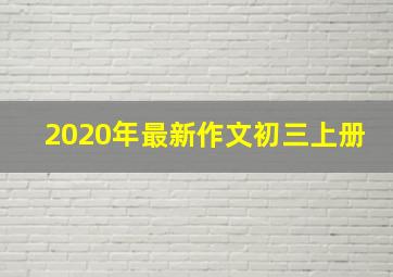 2020年最新作文初三上册