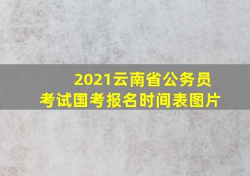 2021云南省公务员考试国考报名时间表图片