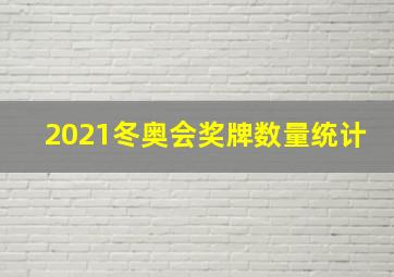 2021冬奥会奖牌数量统计