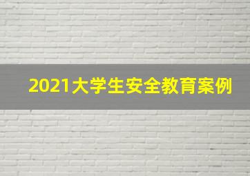 2021大学生安全教育案例