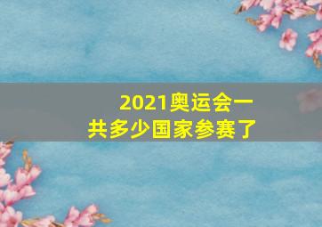 2021奥运会一共多少国家参赛了