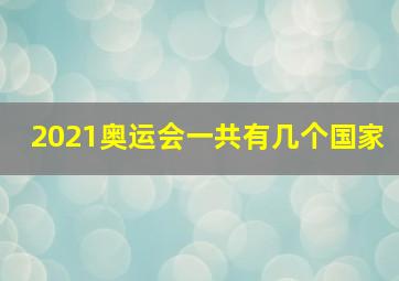 2021奥运会一共有几个国家