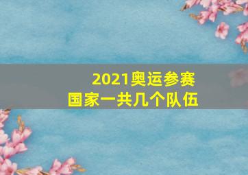 2021奥运参赛国家一共几个队伍