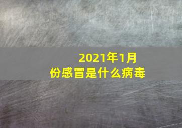 2021年1月份感冒是什么病毒