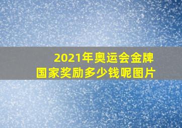 2021年奥运会金牌国家奖励多少钱呢图片