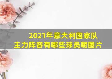 2021年意大利国家队主力阵容有哪些球员呢图片