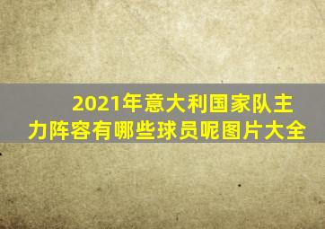 2021年意大利国家队主力阵容有哪些球员呢图片大全