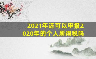 2021年还可以申报2020年的个人所得税吗