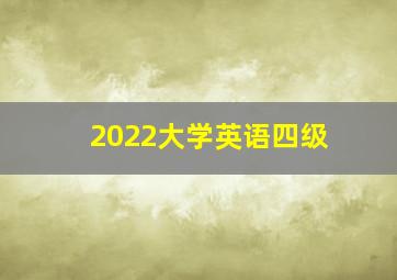 2022大学英语四级