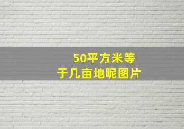 50平方米等于几亩地呢图片