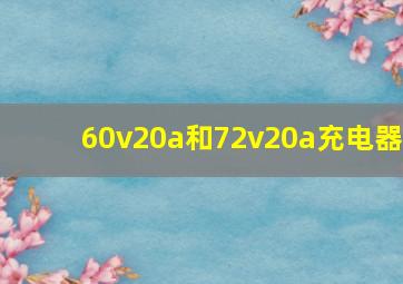 60v20a和72v20a充电器