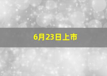 6月23日上市