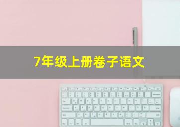 7年级上册卷子语文