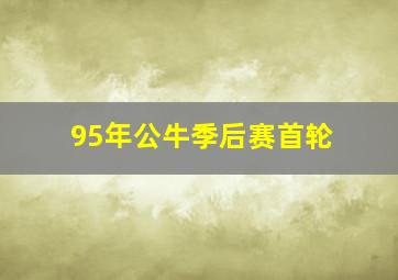 95年公牛季后赛首轮