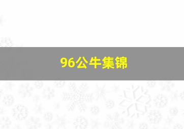 96公牛集锦