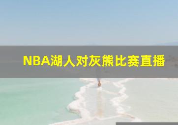 NBA湖人对灰熊比赛直播