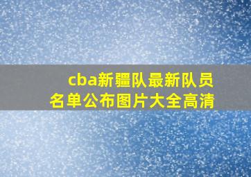 cba新疆队最新队员名单公布图片大全高清