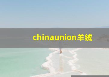 chinaunion羊绒