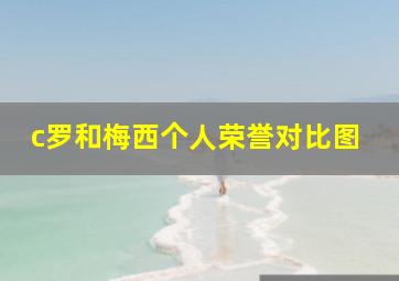 c罗和梅西个人荣誉对比图