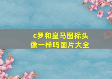 c罗和皇马图标头像一样吗图片大全