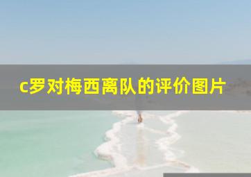 c罗对梅西离队的评价图片