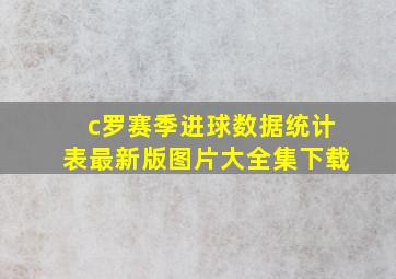 c罗赛季进球数据统计表最新版图片大全集下载