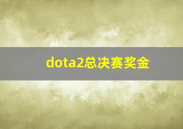 dota2总决赛奖金