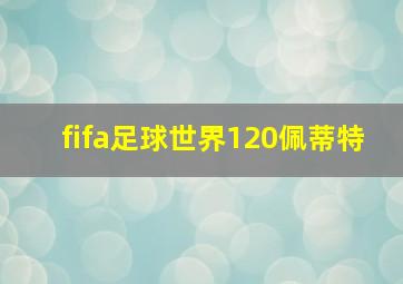 fifa足球世界120佩蒂特