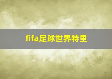 fifa足球世界特里