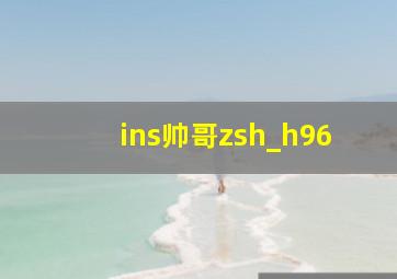 ins帅哥zsh_h96