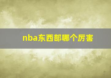 nba东西部哪个厉害