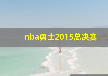 nba勇士2015总决赛