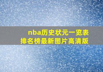 nba历史状元一览表排名榜最新图片高清版