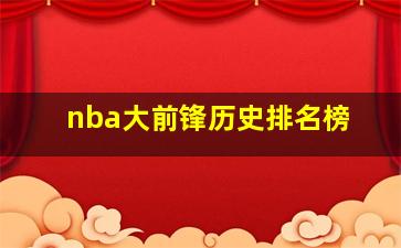 nba大前锋历史排名榜