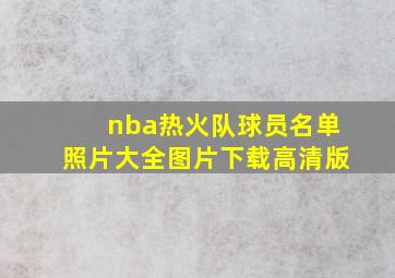 nba热火队球员名单照片大全图片下载高清版