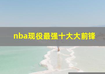 nba现役最强十大大前锋