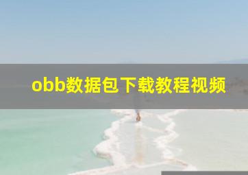 obb数据包下载教程视频