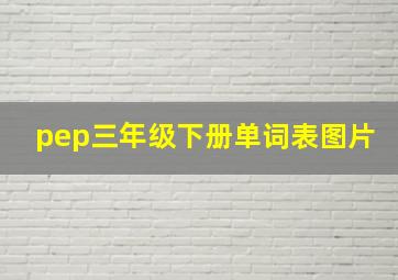 pep三年级下册单词表图片