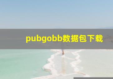 pubgobb数据包下载